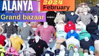 alanya grand bazaar February 2024 l alanya fake market \/ Alanya Antalya turkey