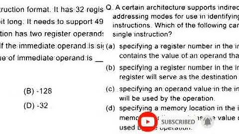 Week#2 Day#1:Imp MCQs on CPU Organization(Instruction format & Addressing Mode) NTA NET CSE May 2021