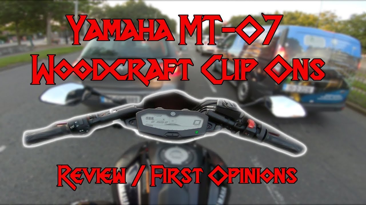 Woodcraft Clip Ons Review Yamaha MT07 YouTube
