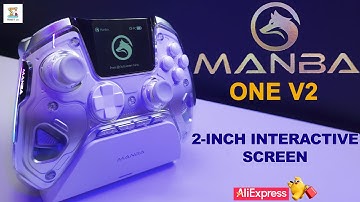 Manba One Ver 2 Wireless Gaming Controller with 2-inch Interactive Screen and Hall-Effect Joystick