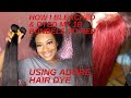 #Dyeing bundles red & Closure Red | Adore Crimson | Custom Color Request