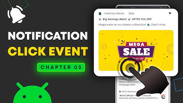 Android Notification Click Event - Open Activity From Notification - Action Button Click Event