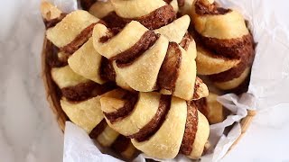 CORNETTI ALLA NUTELLA in 5 MINUTI! (Ricetta facile 3 ingredienti!)