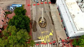 Drone 10: Portsmouth Confederate monument damage