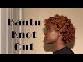 BANTU KNOTS TUTORIAL ON MEDIUM LENGTH NATURAL HAIR