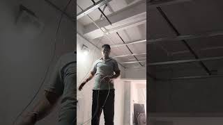Gypsum Ceiling Mein Wiring Kaise Karein#shortsvideo #shortsfeed #shorts #constructionchannel