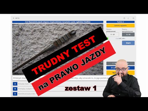 Instruktor rozwiązuję trudny TEST NA PRAWO JAZDY! ZdamyTo