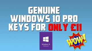 Подлинные ключи Windows 10 Pro всего за 11 фунтов стерлингов