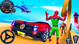 Impossible GT Car Stunts Racing 3D Simulator - Superhero Car Ramp Jump - Android GamePlay screenshot 1