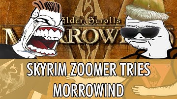 Skyrim Zoomer tries to play Morrowind