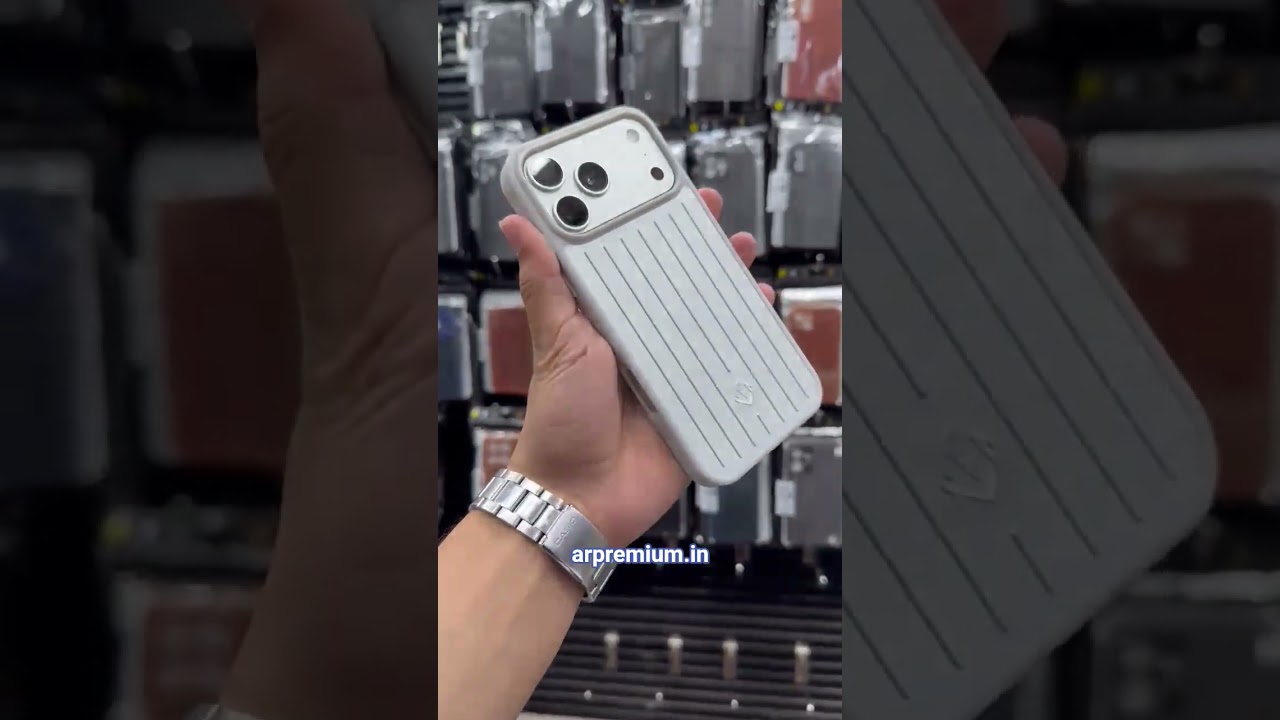 Play the product video for Rimowa Aluminum Case for iPhone | Premium Metal Alloy Protective Cover with Luxury Grooved Design