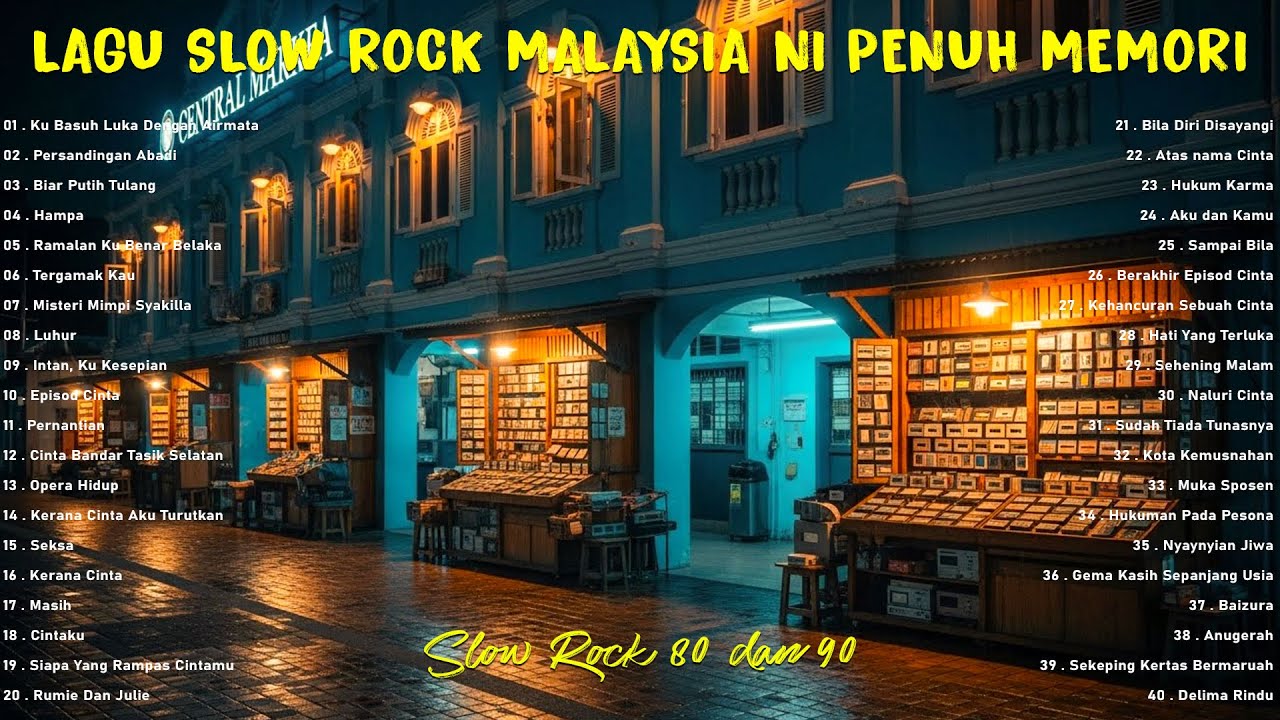 🎸 Lagu Rock Kapak Malaysia Terbaik – Kompilasi Slow Rock Jiwang 80an 90an Menggamit Kenangan