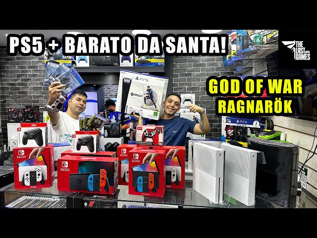 PS5 + BARATO! GOD OF WAR RAGNARÖK CHEGOU na THE LAST GAMES SANTA EFIGÊNIA!  