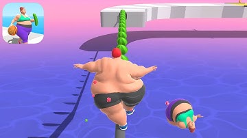 MAX LEVEL in Fat 2 Fit! 👩🏻‍🦰🍉 BIG UPDATE!! All Levels - iOS, Android Gameplay (Levels 6 - 8)