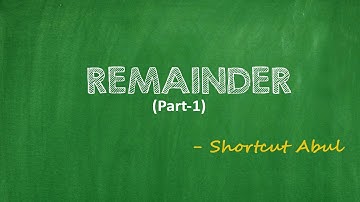 Finding Remainder for big numbers