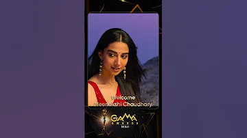 Grand Welcome To Meenakshi Chaudhary At GAMA Awards 5th Edition Celebrating Cinema And Stardom 