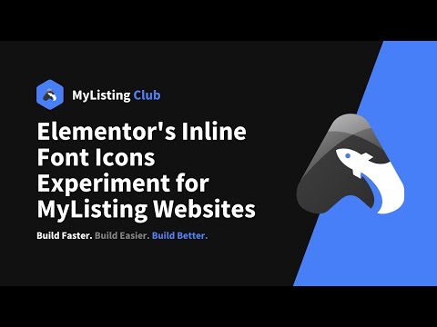Elementor's Inline Font Icons Experiment for MyListing Websites
