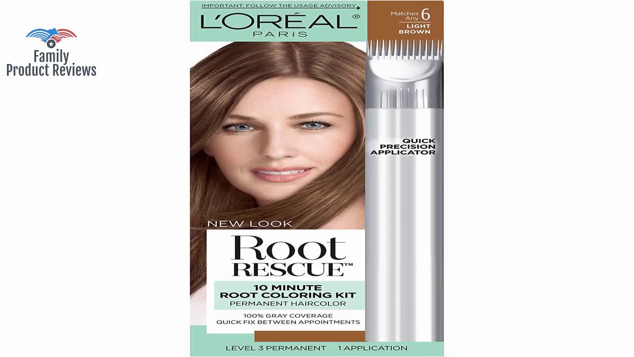 L'Oreal Paris Root Rescue 10 Minute Root Coloring Kit 4 Dark Brown ...