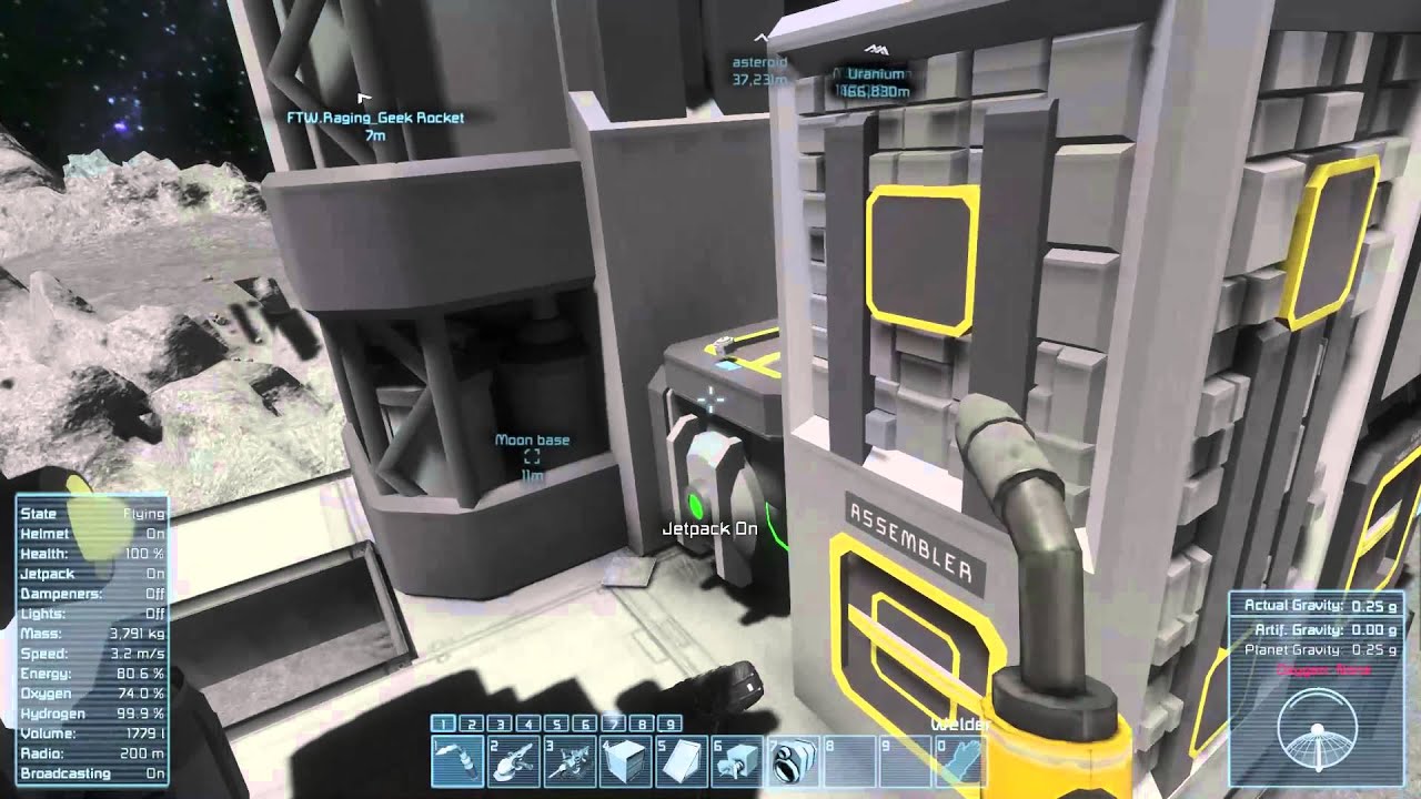 Space engineers Planet survival new series (episode 5) Moon base - YouTube