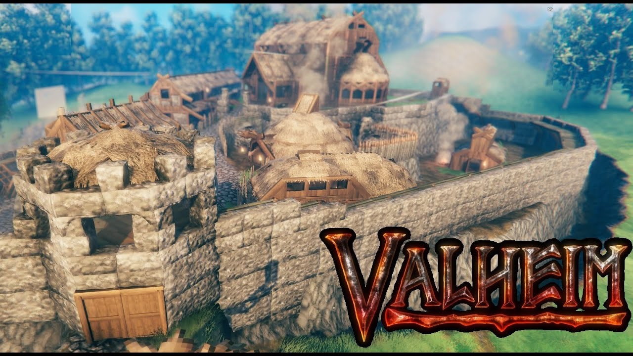 Castle Walls & Storage Building Valheim 25 YouTube