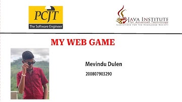 JavaScript 2D Game Development | 1st Year | Semester 01 | Java Institute | Mevindu Dulen