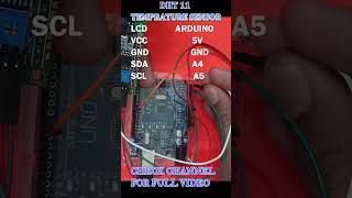 Temperature Sensor dht 11 🌡️| Arduino projects #shorts #shortsfeed #trending #arduino  #iot #dht11