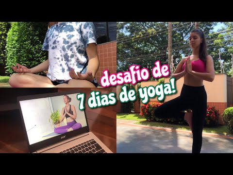 fazendo o desafio de 7 dias de yoga!🧘🏻‍♀️