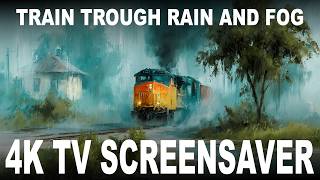 Train in the Rain: A Soothing Ambient Experience for Samsung Frame TV screenshot 1