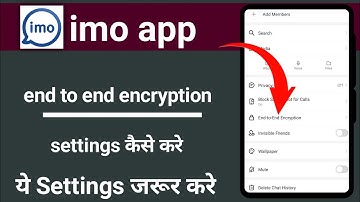 How to enable imo end to end encryption imo end to end encryption settings