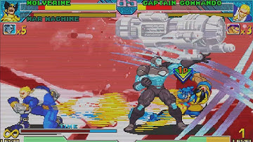 Marvel vs Capcom 1 FT5 Fightcade (Wolverine, Warmachine, Ryu, Captain America, Captain Commando)