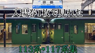 京都駅113系・117系発車シーン集