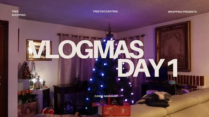 WE STARTING VLOGMAS!! | VLOGMAS DAY 1 | tree shopping, tree decorating, gift wrapping 