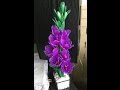 How to make nylon stocking flowers - Gladiolus