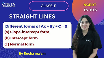 Straight Lines | Maths with Rucha Ma