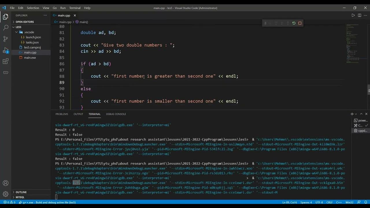 C++ Programming 2022/2023 Spring Les3 If Else Statement/Switch/For/Bool Mechanism YouTube