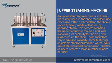“Upper Steaming Machine | Perfect Shoe Upper Finishing 👞✨”