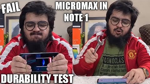 MICROMAX IN NOTE 2 DURABILITY TEST | SCRATCH, DROP, BEND TEST