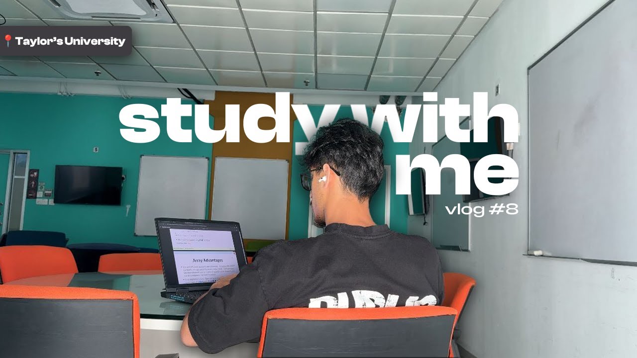 Study With Me For My Midterms | Taylor's University  | Vlog #8