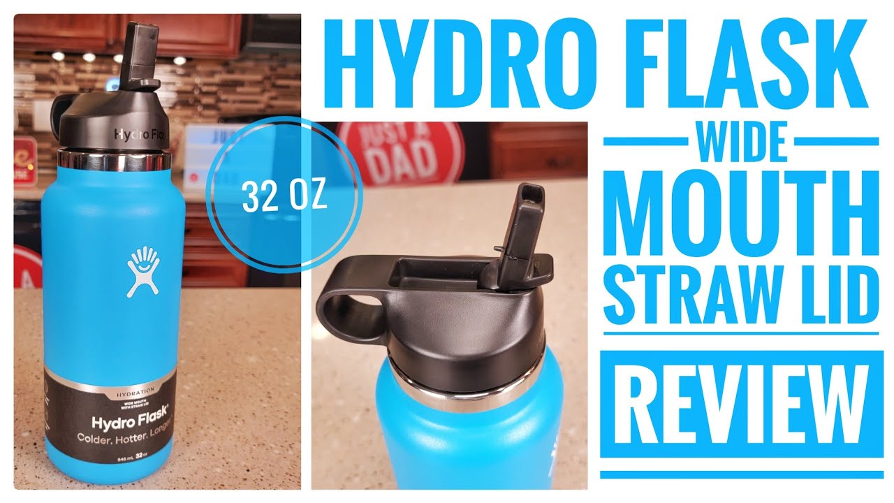 Hydro Flask 32 Oz. Wide Mouth Straw Lid Water Bottle