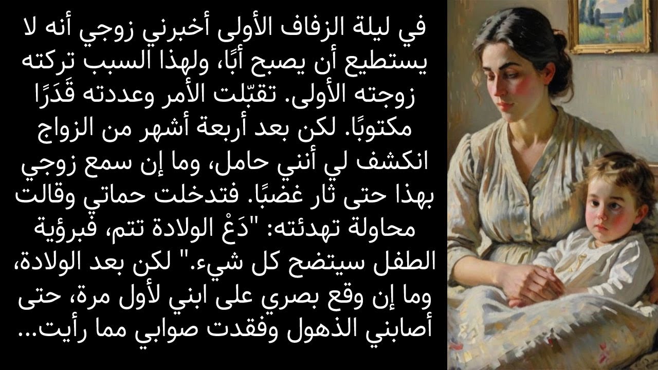 قال لي ليلة الزفاف أنا عقيم… لكن بعد الولادة اكتشفتُ سرًا صاعقًا عن طفلي!