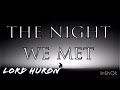 Lord Huron-The Night We Met（Lyrics）