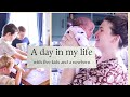 A slow day in my life with a newborn and 5 kids