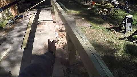 How to build a deck by yourself. Part 3, installing beams and joists