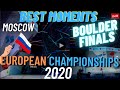 BEST MOMENTS European Championships Boulder Moscow 2020 FINALS Чемпионат Европы В Москве Боулдеринг