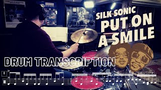 "Put On A Smile" by Silk Sonic // Anderson .Paak Drum Transcription