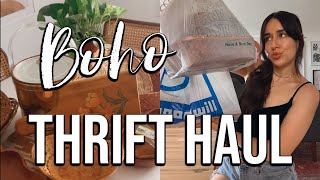 BOHO DECOR THRIFT HAUL | My Buffalo Thrift Trip Haul! | Bohemian Home Decor Haul