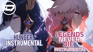 |Nightcore|→Hunger ✘ Legends Never Die←Instrumental Mashup TheFatRat, Worlds 2017- LOL