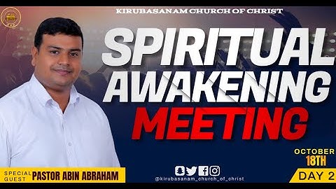 LIVE🔴| FASTING PRAYER | DAY 2| PASTOR: ABIN ABRAHAM | KIRUBASANAM CHURCH OF CHRIST  CHENKAVILA