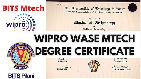 🛑WIPRO (WILP)WASE|| WIMS M.Tech certificate from BITS Pilani 🛑#wilp#wiprowilp #mtech #bitspilani