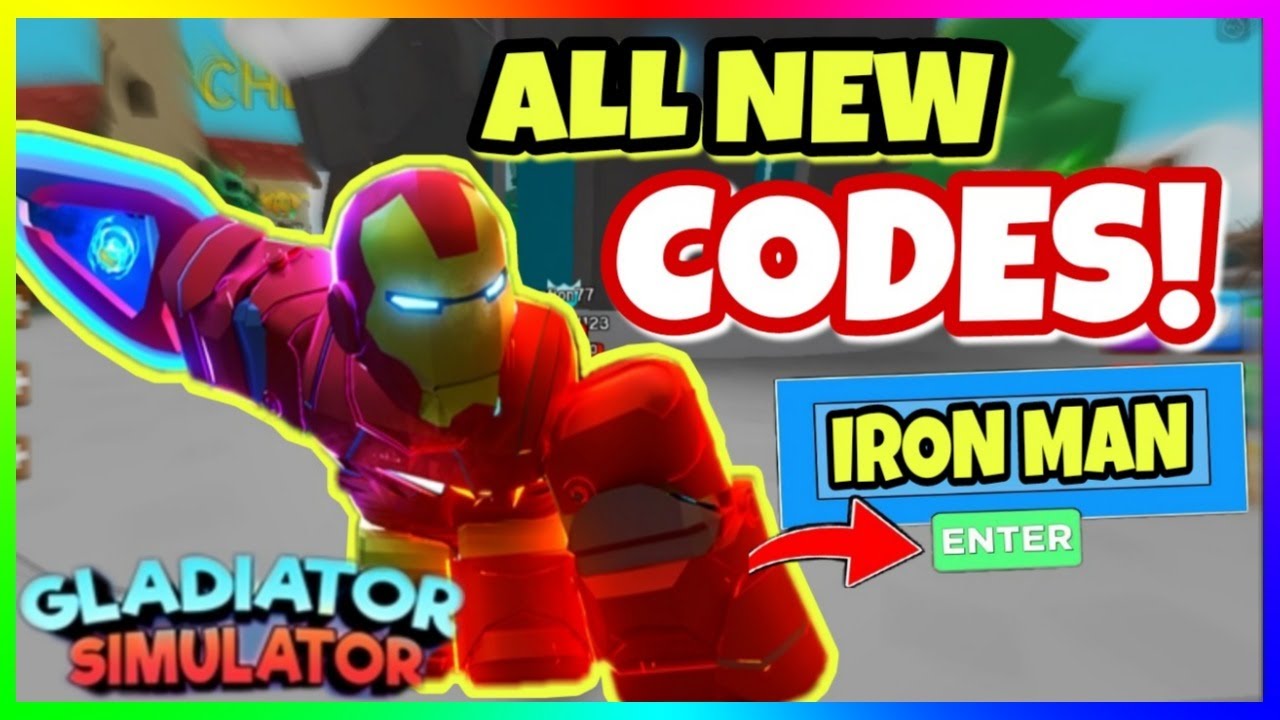 all-new-gladiator-simulator-codes-2020-new-iron-man-updates-roblox-youtube